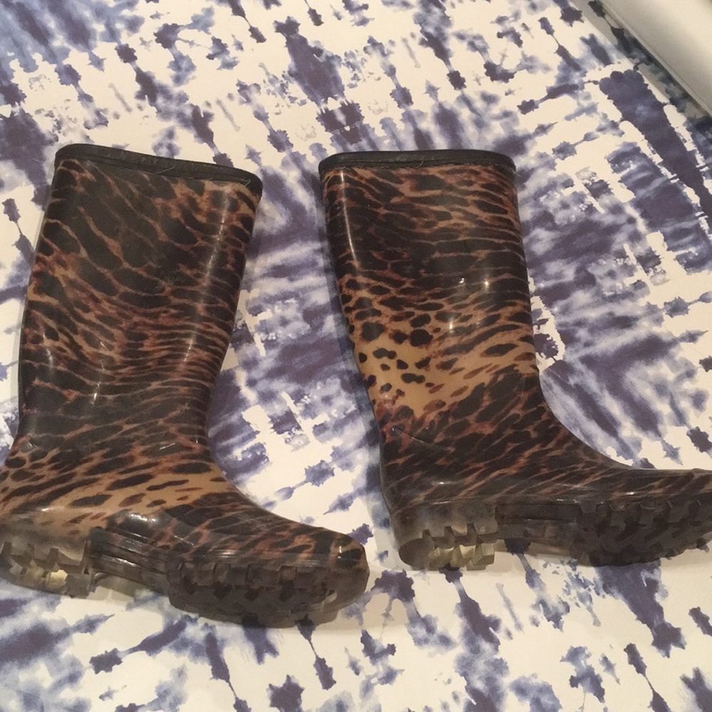 Rain boots!  Leopard print